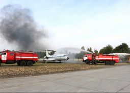 В аэропорту Ростов-на-Дону прошли учения аварийно-спасательных служб
