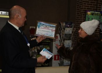 В аэропорту Благовещенска встретили полумиллионного пассажира