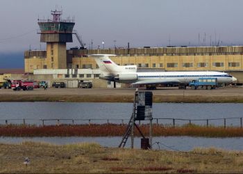 В аэропорту Певек завершен первый этап реконструкции ВПП