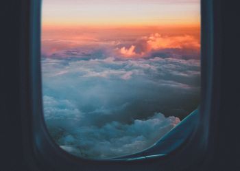 Вид из окна самолета 